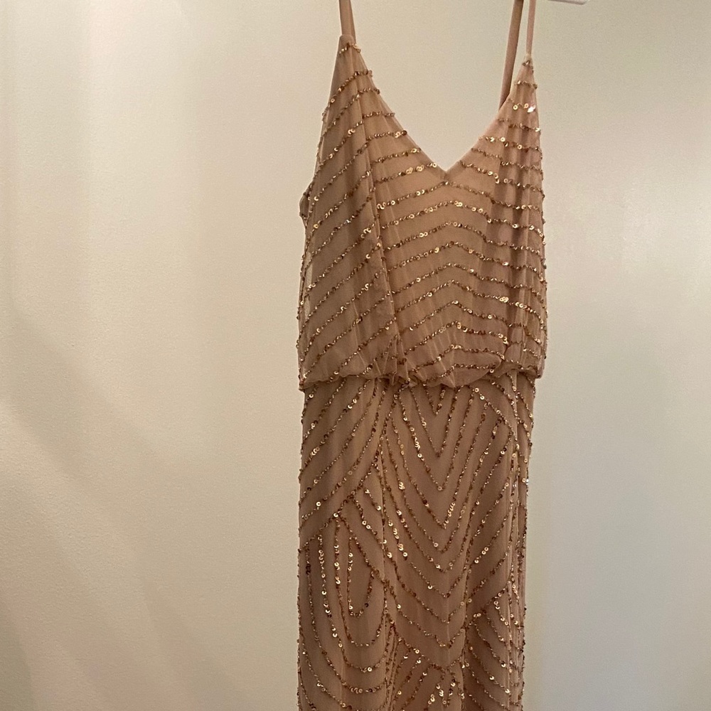 Adrianna papell beaded deco dress